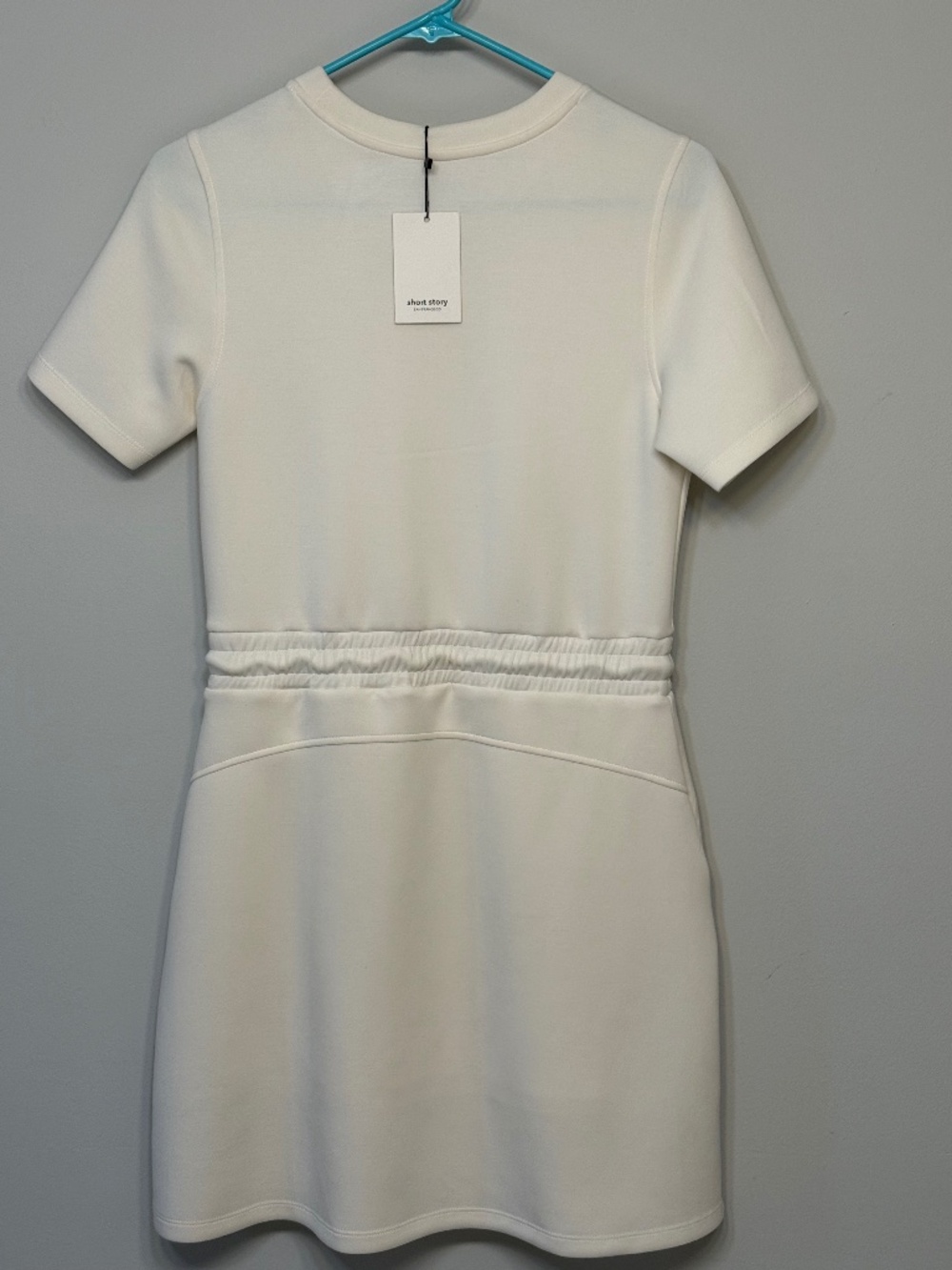 Light cream mini dress (Petite)